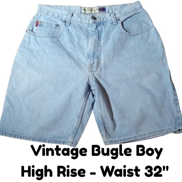 Vintage Bugle Boy High Rise Jean Shorts - Picture 1 of 10